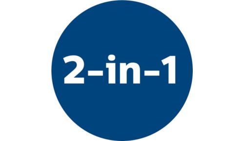 2-in-1-functionaliteit voor het reinigen van vloeren en meubilair