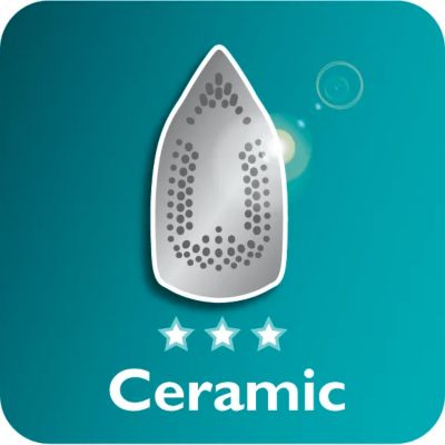 Ceramic soleplate for better gliding performance
