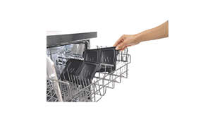 Enkel rengjøring takket være avtagbare plater som kan vaskes i oppvaskmaskin