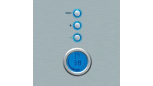 LCD display with digital countdown timer