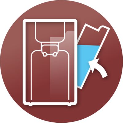 Masina küljel asub kergesti eemaldatav veeanum