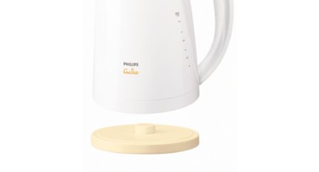 Cordless 360° pirouette base for easy lifting and placing