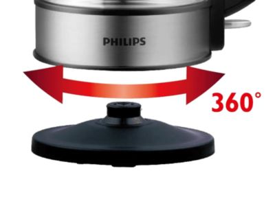 360° 无绳分体式底座，拿起和放回更轻松。
