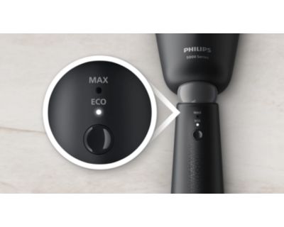 Choose from Eco & Max settings