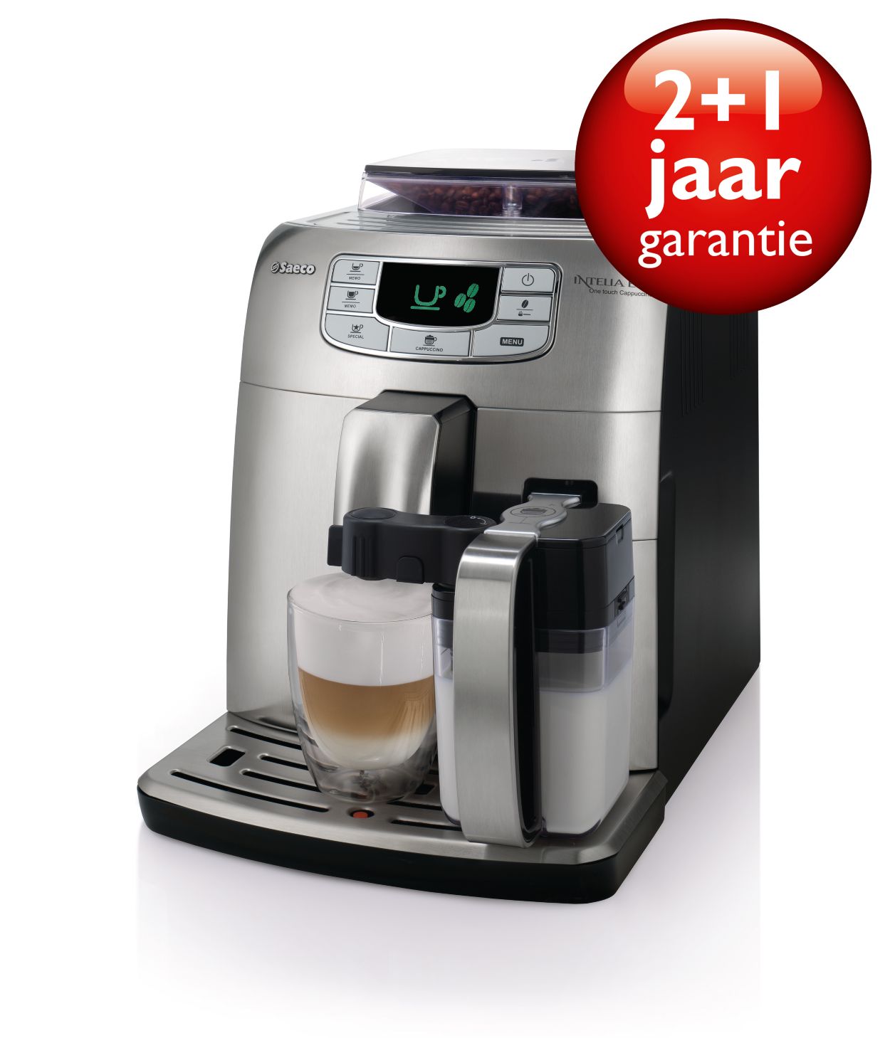 Espresso en cappuccino met één druk op de knop