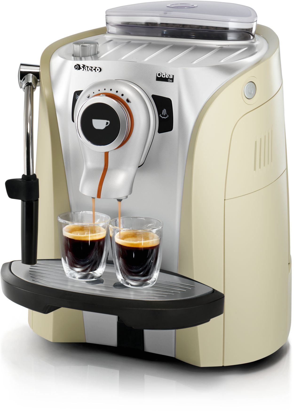 Espressomachine met een trendy en functioneel ontwerp