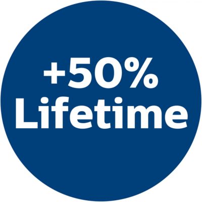 50% pikem eluiga traditsiooniliste paberist tolmukottidega võrreldes