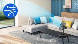 Powerful airflow for instant relief