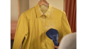 Steam garments anytime, anywhere. No ironing board needed.