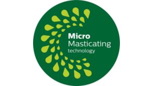 MicroMasticating tr&aelig;kker op til 90 %* ud af frugten