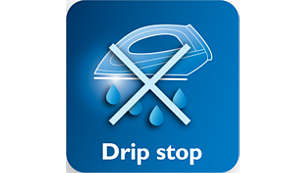Drypstop-systemet holder dit tøj pletfrit under strygningen