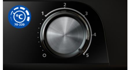 Adjustable temperature for perfect results