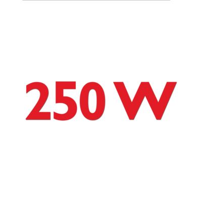 Alta rotação com motor de 250W para melhores resultados