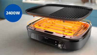 2400 W za hitro in zmogljivo segrevanje