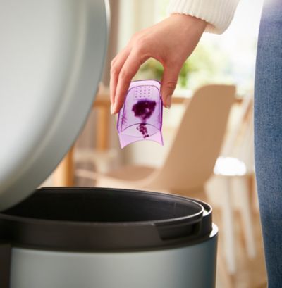 The pill container is easy to remove and empty