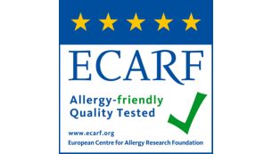 Allergy friendly quality tested by ECARF