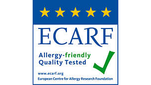 Allergy friendly quality tested by ECARF