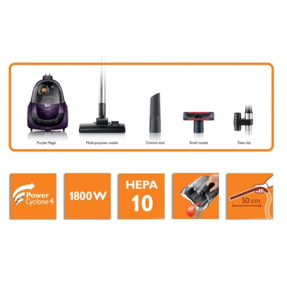 20% higher suction power* for a better clean