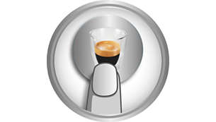 Espresso aus frisch gemahlenen Bohnen auf Knopfdruck