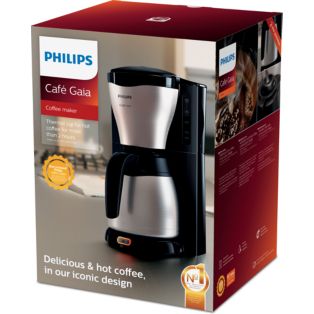 Cafetière filtre, verseuse isotherme, métal