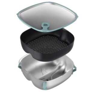 Accessoires Airfryers XXL+ Airfryer Philips Kit 2-en-1 Vapeur &amp; po&ecirc;l&eacute;e 
