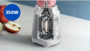 Prepara frullati e molto altro grazie al motore resistente