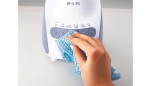 Easy cleaning soft touch panel