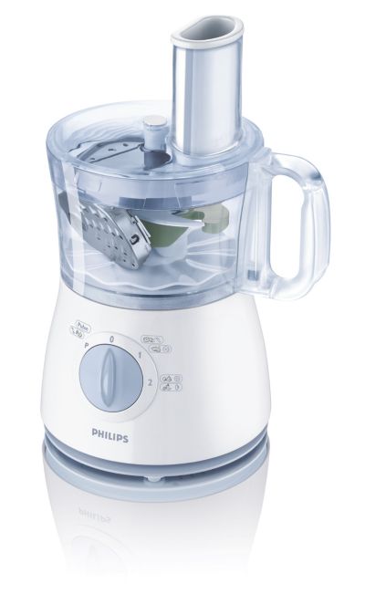 Todos os acessórios podem ser colocados dentro do recipiente para um armazenamento compacto