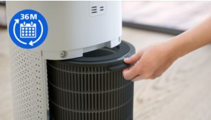 Long life filters up to 3 years