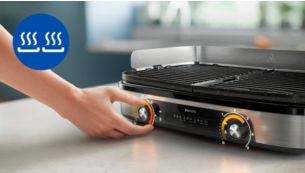 2 independent cooking zones, perfect results for all foods