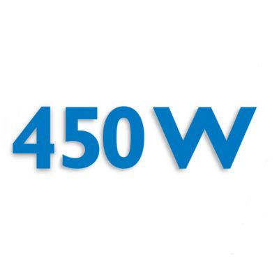 Powerful 450-W motor