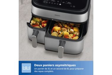 Airfryer Philips - Air Fryer vapeur Métal 9L