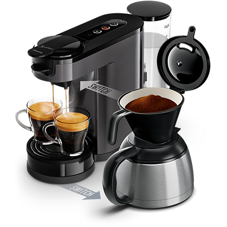 HD6591/21 SENSEO® Switch Machine à café à dosettes et filtre