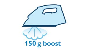 150 g steam boost to remove stubborn creases easily
