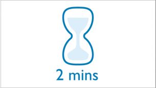 D&eacute;marrage rapide&nbsp;: pr&ecirc;t en moins de 2&nbsp;minutes