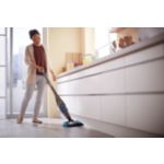 Siurbimas ir valymas šluoste vienu metu