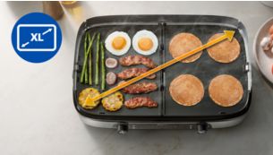 Gro&szlig;e Grillfl&auml;che f&uuml;r die ganze Familie
