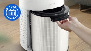 Long life filters up to 1 year