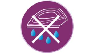 Het druppelstopsysteem voorkomt dat er water op uw kleding komt