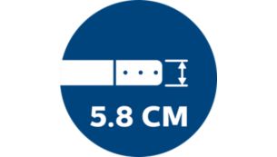 Design ultra-fin de 5,8 cm pour passer sous les meubles bas