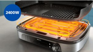 2400 W voor snelle en krachtige verhitting