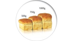 Coza 3 tamanhos de pão com até 1 kg