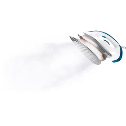 Engomar mais rápido com 2 vezes mais vapor*