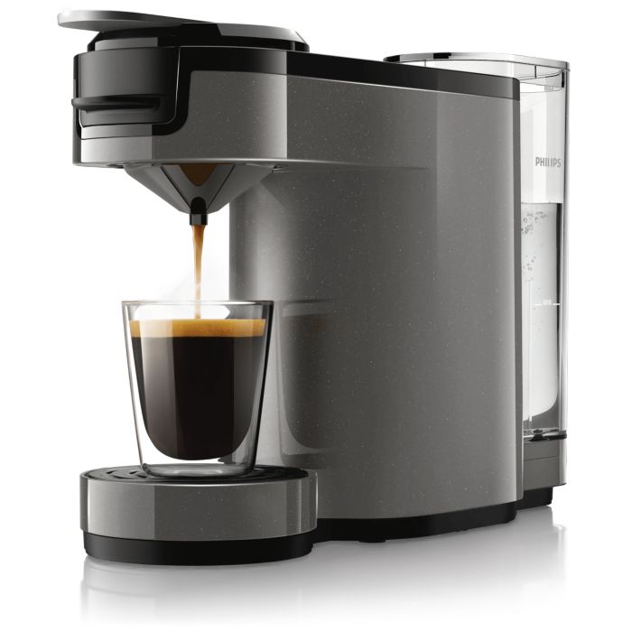 Verrukkelijke, intense koffie met &eacute;&eacute;n druk op de knop