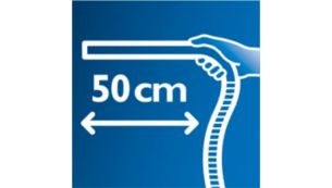 Reach all corners thanks to the extra long ergonomic grip