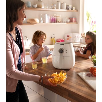 Frituras com sabor incrível e até 80 % menos gordura!*