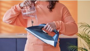Less refilling with extra-large 300 ml water tank