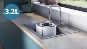 3.2L water tank for continuous humidification up to 15h