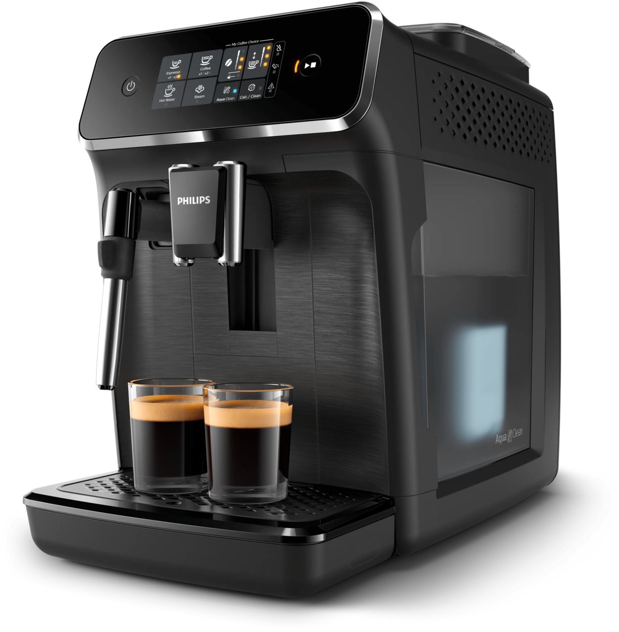 2 l&aelig;kre kaffevarianter med friskmalede b&oslash;nner, uden problemer