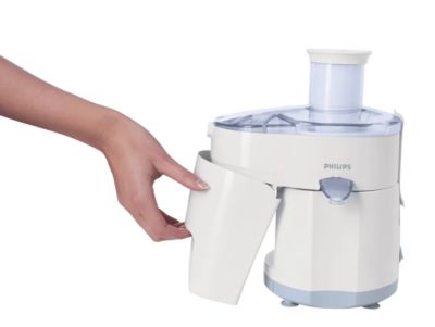 Prepare jugos sin interrupciones con el depósito de pulpa de 750 ml